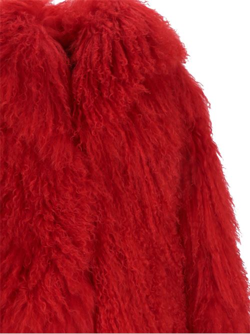 Red fur design shawl collar THE ATTICO | 241WCB44FUR2010